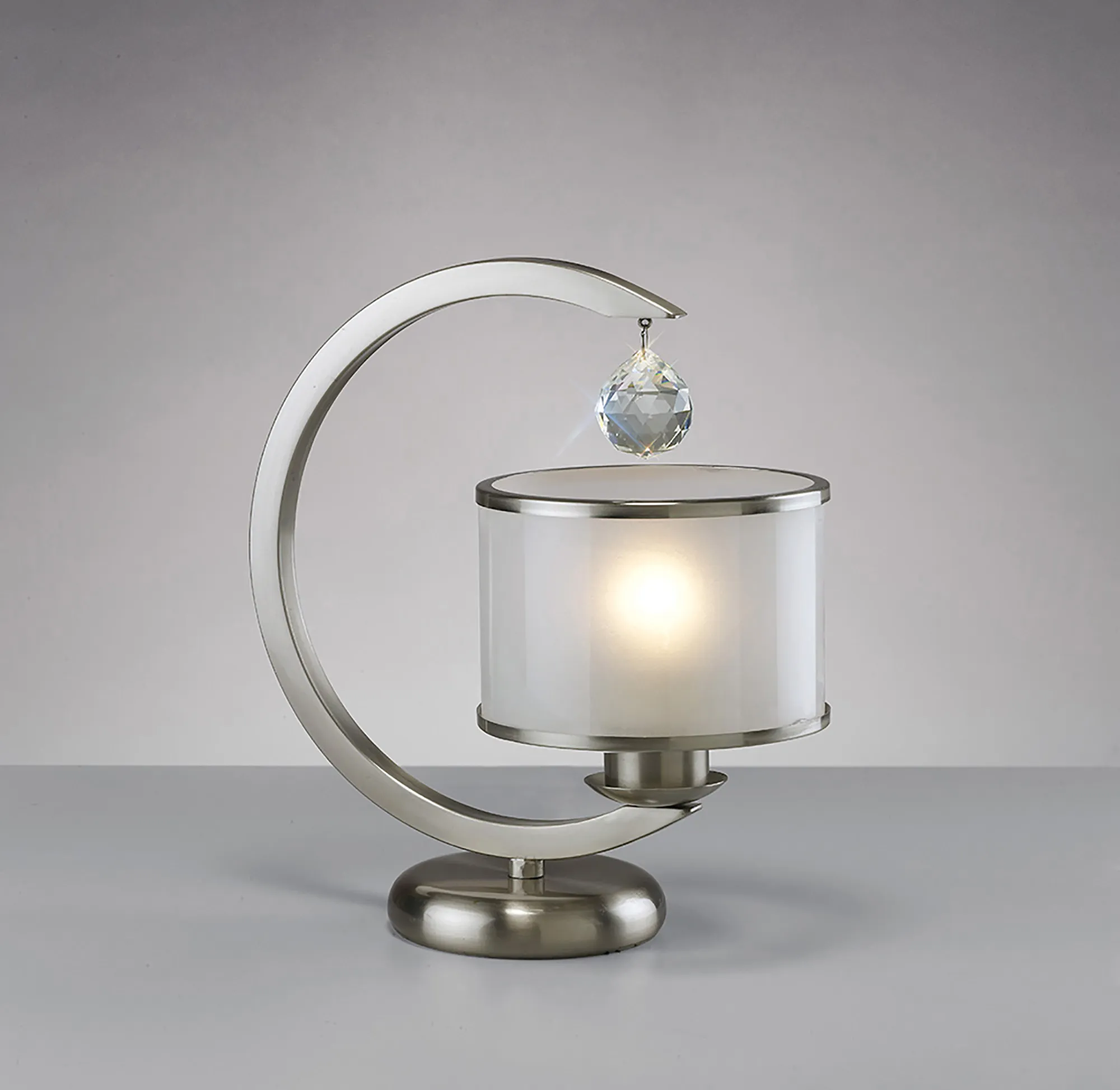 IL31230  Lincoln Crystal Table Lamp 1 Light